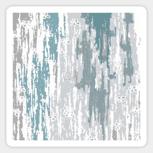 Abstract ink. modern. grey. blue. Magnet